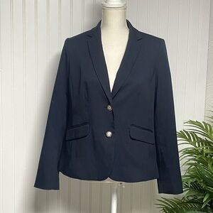 Charter Club Classic Navy Two Button Blazer Women’s 8